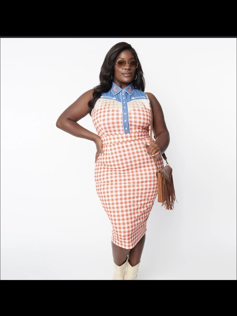 NWT Unique Vintage X Looney Tunes Gingham Dress
